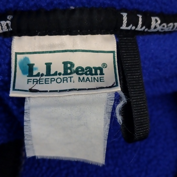 Vintage L.L Bean Fleece Zip Front Vest - Picture 3 of 3